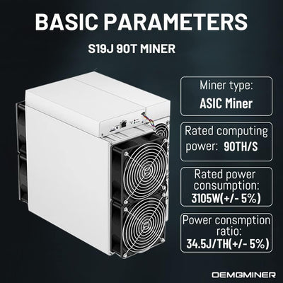 Antminer S19 90T Bitmain Bitcoin Miner Including PSU Asic Mining SHA-256 Hardware from  (90T)