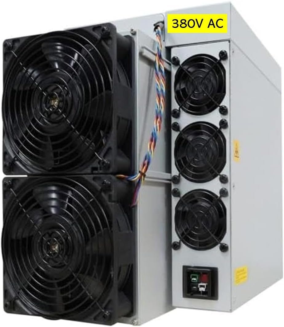 BITMAIN  T21 190TH/S Bitcoin ASIC Miner(19J/T, 380V, 3610W, SHA256 Algorithm), High Hashrate/High Efficiency Air-Cooling Home Mining Machine for BTC/BCH/BSV W/Power Supply